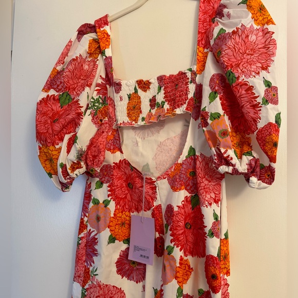 LA DOUBLEJ Sizzler floral cotton-blend midi dress (NWT) - Picture 7 of 8